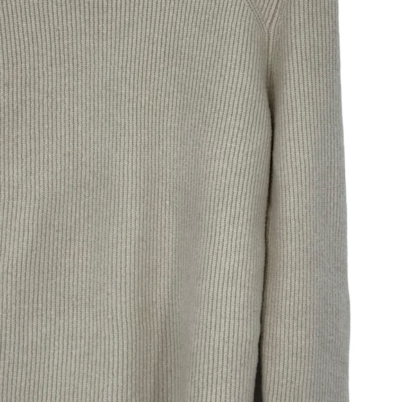 Ann Taylor LP Cream Colored Acrylic/Nylon/Wool/Spandex Ribbed Mock Neck Sweater - Picture 5 of 10